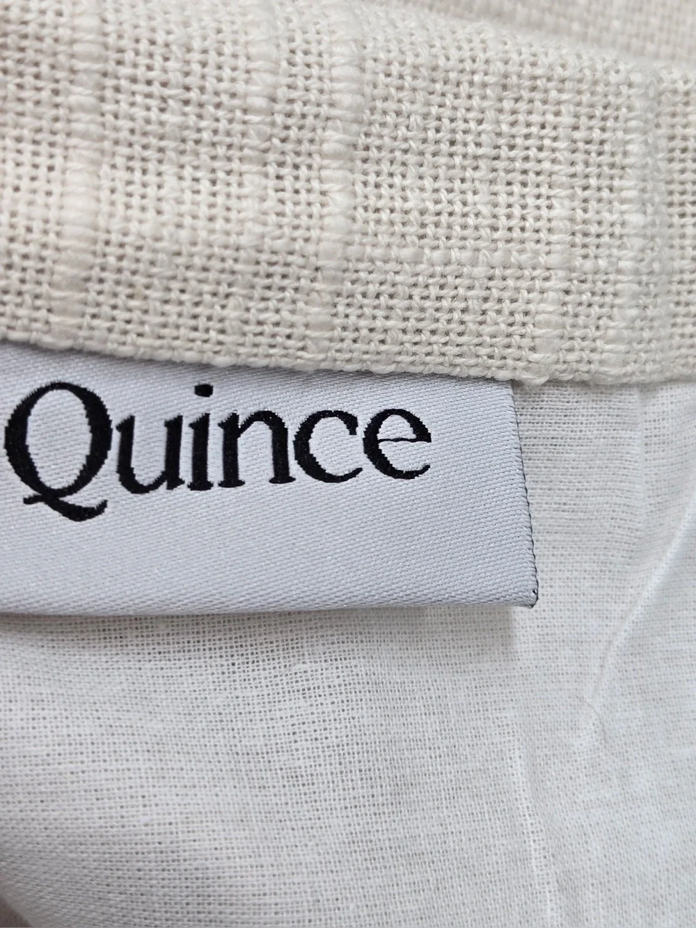 NWT QUINCE Set Of 2 48x84 Cotton Slub Curtains Natural 0863